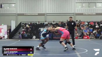 200 lbs Round 1 (16 Team) - Elaine Babcock, Iowa vs Kadyn Schuman, North Dakota Red