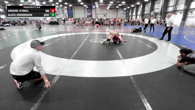 152 lbs Rr Rnd 1 - Abigael O`Neill, Diesel Wrestling Academy Orange vs Alaya Henderson, Quest School Of Wrestling Girls