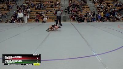 55 lbs Cons. Round 4 - Owyn Bannister, Moyer Elite vs Kreed Jesnowski, WCABBE Knights