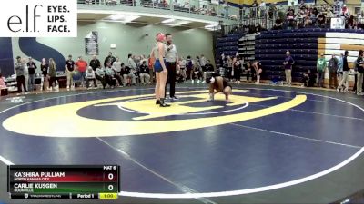 130 lbs. Cons. Round 4 - Carlie Kusgen, Boonville vs Ka`shira Pulliam, North Kansas City