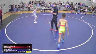 63 lbs Round 2 - Dante Lewis Ii, Lewis Academy vs Amia Smith, Mat Sense Wrestling Club