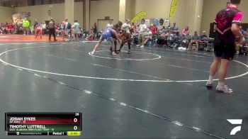 138 lbs Round 4 (6 Team) - Josiah Sykes, MF Army vs Timothy Luttrell, East Alabama Wrestling Team