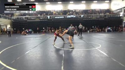 197 lbs Champ. Round 1 - Miles Kline, Moorpark College vs Noah Hargrave, Sacramento City College
