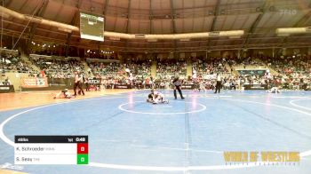 49 lbs Consi Of 32 #2 - Kipton Schroeder, Minnesota Elite vs Smith Seay, The Best Wrestler