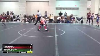 78 lbs Round 1 (4 Team) - Luke Burnett, Team Palmetto vs Sawyer Decker, East Coast Elite