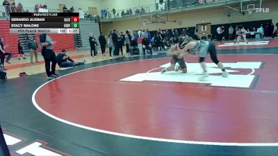 144 lbs 5th Place Match - Stacy Malone, Century vs Gerardo Aleman, Glencoe