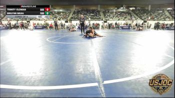 130 lbs Consi Of 4 - Trinity Oldman, Darko Valley Wolfpak vs Brilynn Mejia, Panhandle RTC