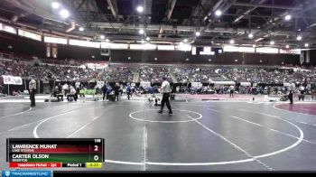 138 lbs Cons. Round 2 - Carter Olson, Riverton vs Lawrence Muhat, Lake Stevens