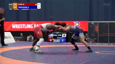 74 kg Semifinal - David Carr, USA vs Kota Takahashi, JPN