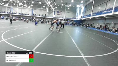 184 lbs Round Of 32 - Dom Solis, Maryland - UnAttached vs Noah Bash, F&M