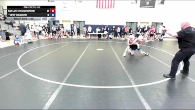 120 lbs Cons. Round 7 - Taylor Underwood, WI vs Jett Kramer, IA