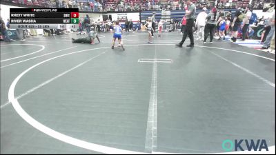 55 lbs Consi Of 8 #2 - Rhett White, Smith Wrestling Academy vs River Washa, Weatherford Youth Wrestling
