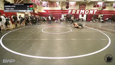 285 lbs Quarterfinal - Troy Ceja, John H Pitman vs Gabriel Attia, San Lorenzo Valley