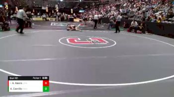 126 lbs Cons. Round 1 - Andrew Keers, Lewis Palmer vs Alex Carrillo, Frederick