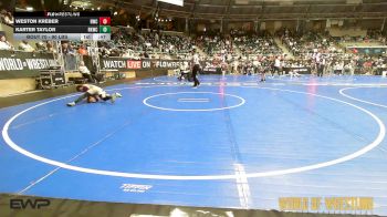 90 lbs Consi Of 16 #1 - Weston Kreber, RWC vs Karter Taylor, Rising Kingz
