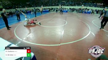 96 lbs Consi Of 8 #1 - Antonio Guebara, Maize Kids Wrestling Club vs Hayden Brinlee, Oklahoma Wrestling Academy