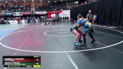 185G Quarterfinal - Nikayla Miller, Redington Sr. Jr/Sr High School vs Gabriella McCarty, Galena Hawks