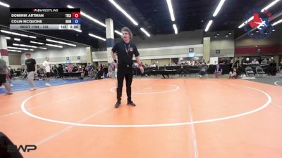 132 lbs Consi Of 4 - Dominik Artman, Texans Wrestling Club vs Colin McQuone, Grind Wrestling Club