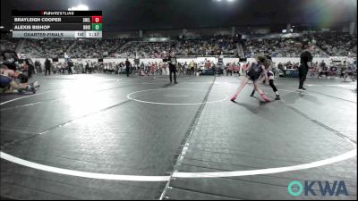 115 lbs Quarterfinal - Brayleigh Cooper, Shelton Wrestling Academy vs Alexis Bishop, Bristow Elementary Wrestling Club
