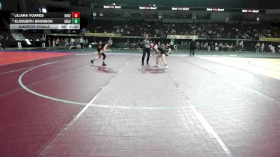 103 lbs Quarterfinal - Liliana Voakes, Ottawa University - Arizona vs Elizabeth Brunson, UNLV