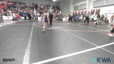 52 lbs Quarterfinal - Cassadee Sloan, Morrison Takedown Club vs Kyllie Gwinn, Buck Pride Wrestling