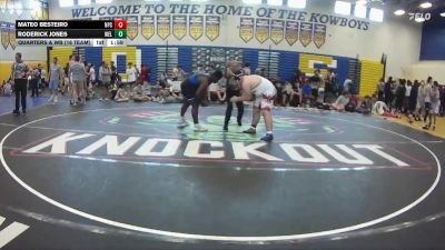 285 lbs Quarters & Wb (16 Team) - Mateo Besteiro, Naperville Central vs Roderick Jones, Wellington