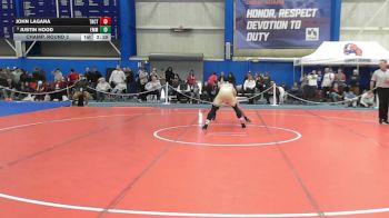 165 lbs Champ. Round 2 - Justin Hood, Emmanuel College vs John Lagana, Trinity (ct)