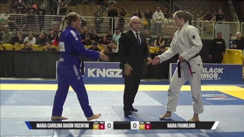 Nadia Frankland vs Maria Carolina Barón Vicentini 2025 Pan Jiu Jitsu IBJJF Championship