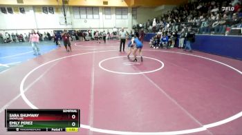 120 lbs Semifinal - Emily Perez, Snowflake vs Sara Shumway, Snowflake