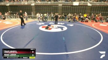 49 lbs Cons. Round 5 - Trace Abarca, Casper Wrestling Club vs Ridge Larson, Saratoga Wrestling Club