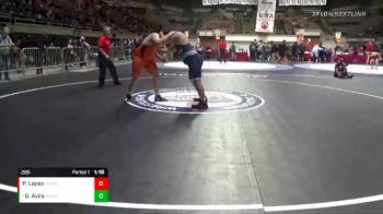 285 lbs Semifinal - Gary Avila, Bullard High School Wrestling vs Pablo Lopez, Vacaville High School Wrestling