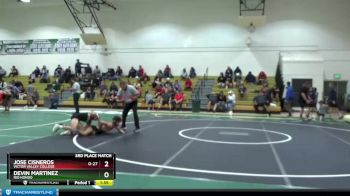 133 lbs 3rd Place Match - Devin Martinez, Rio Hondo vs Jose Cisneros, Victor Valley College