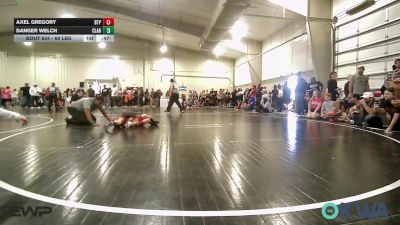 60 lbs Semifinal - Axel Gregory, Tulsa Blue T Panthers vs Danger Welch, Claremore Wrestling Club