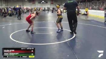 110 lbs Semifinal - Knox Weishaupt, Algonac Mat Rats vs Allen Riter, Bellevue WC