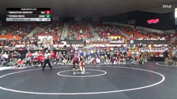 126 lbs Semifinal - Storm Rieck, Girard Hs vs Sebastian Bentley, Rose Hill