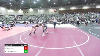 130 lbs Semifinal - Logan Tracy, Gold Rush Wrestling vs Abe Coronado, Nevada Elite