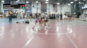 100 lbs Rr Rnd 3 - Julia Ritter, Diesel Wrestling Academy Orange vs Claire Gobrecht, Roughneck Wrestling Club