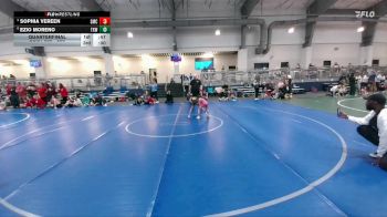 42 lbs Quarterfinal - Sophia Vereen, Spartan Mat Club vs Ezio Moreno, Team Xtreme Wrestling