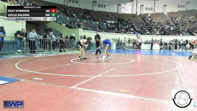 101 lbs Round Of 64 - Riley Robinson, Bixby JH Girls vs Adylai Baldwin, Tonkawa