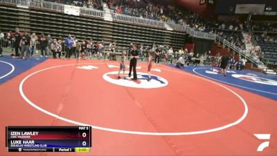 56 lbs Cons. Round 2 - Izen Lawley, CWC Thunder vs Luke Haar, Douglas Wrestling Club