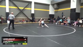 136 lbs Round 3 (16 Team) - Sydnie Brown, NE Valkyrie vs Lauren Wemhoff, Lady Luck Wrestling