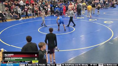 116 lbs Quarterfinal - Jaron Barrientos, Lewiston Porter vs Ali Saeed, Lafayette