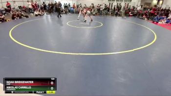 120 lbs Champ. Round 2 - Nikolas Carrillo, Frederick vs Noah Bridgewater, Erie