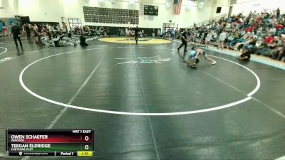 108-111 lbs Round 4 - Teegan Eldridge, Cheyenne East vs Owen Schaefer, Windsor