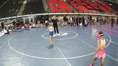 65 lbs Layla Flowers, Colorado 14U Girls vs Kinley Leonard, Idaho 14U Girls