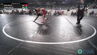 106 lbs Consi Of 8 #1 - Noah Bollig, Duncan Demon Wrestling vs Tyree Cade Jr., Midwest City Bombers