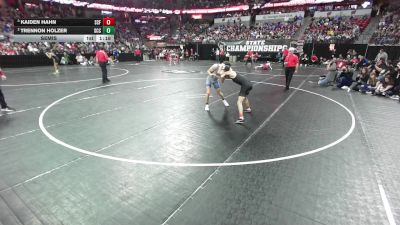 113 lbs Semis - Kaiden Hahn, Saint Croix Falls vs Trennon Holzer, Saint Croix Central
