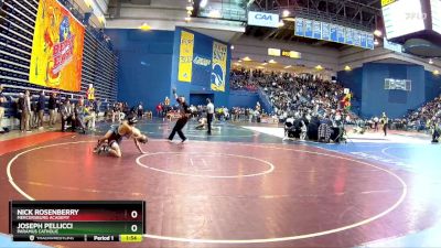 120 lbs Prelim - Nick Rosenberry, Mercersburg Academy vs Joseph Pellicci, Paramus Catholic