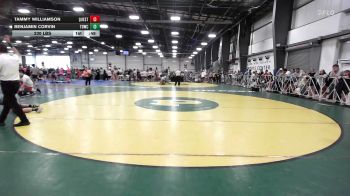 230 lbs Rr Rnd 3 - Tammy Williamson, Quest School Of Wrestling MS - MS vs Benjamin Corvin, TDWC Maniacs Grey - MS