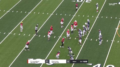 Lincoln's Aderias Ealy Scores The First Touchdown For The Patriots In The Dream Bowl